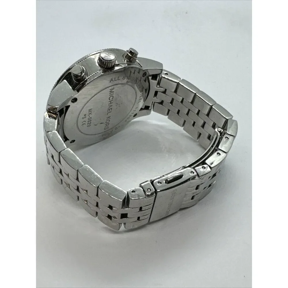 Michael Kors MK5020 Women Silver Stainless Steel Analog Dial Wrist Watch JNA278